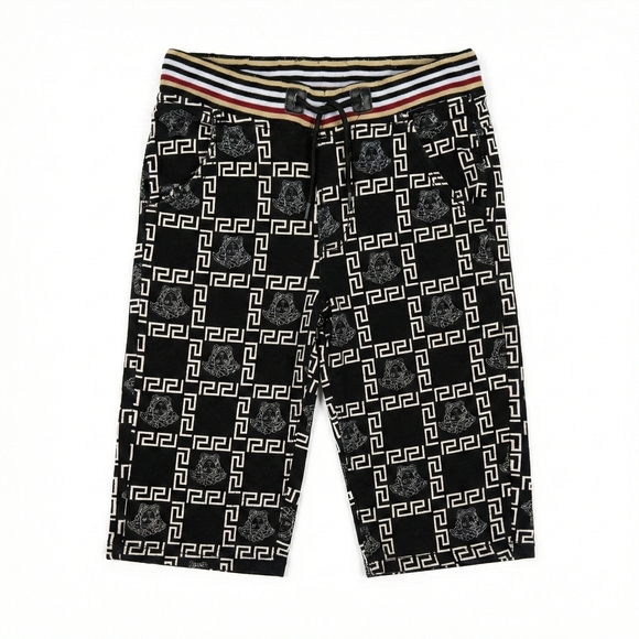 Unknown Other - Black and White Athletic Shorts for Men